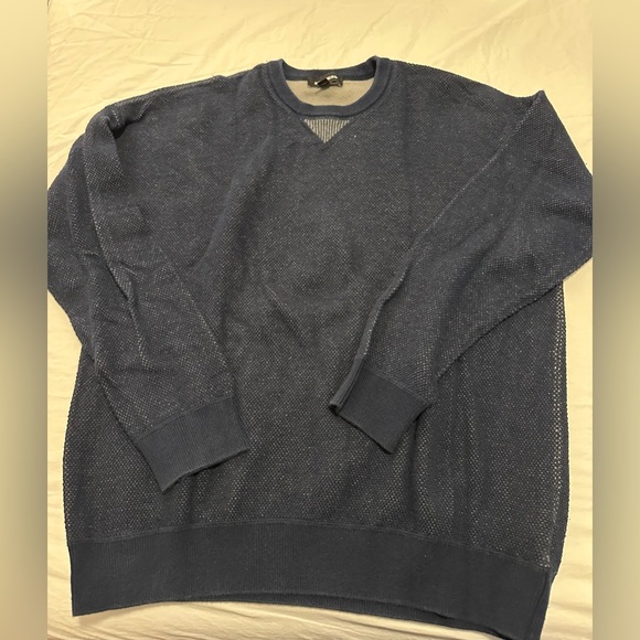 Express men’s sweater navy blue size large. - Picture 1 of 3